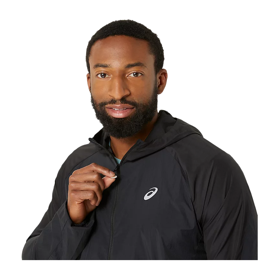 ASICS Men's ROAD PACKABLE JACKET Performance Black