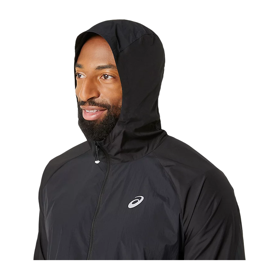ASICS Men's ROAD PACKABLE JACKET Performance Black
