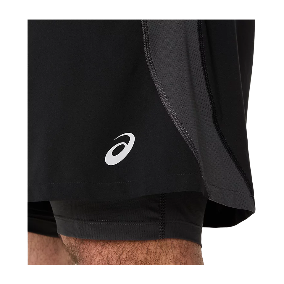 ASICS Men's ROAD 5" 2in1 Short Black