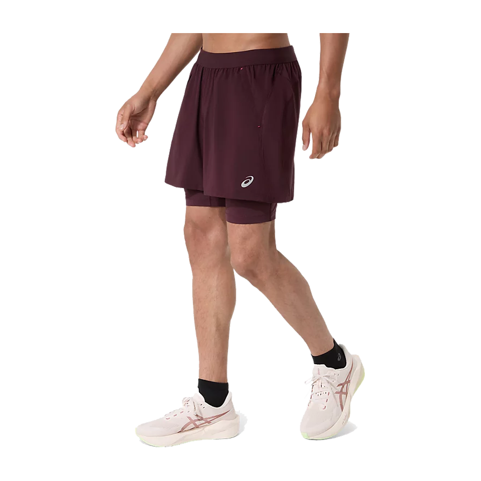 ASICS Men's ROAD 5" 2in1 Short Dark Currant