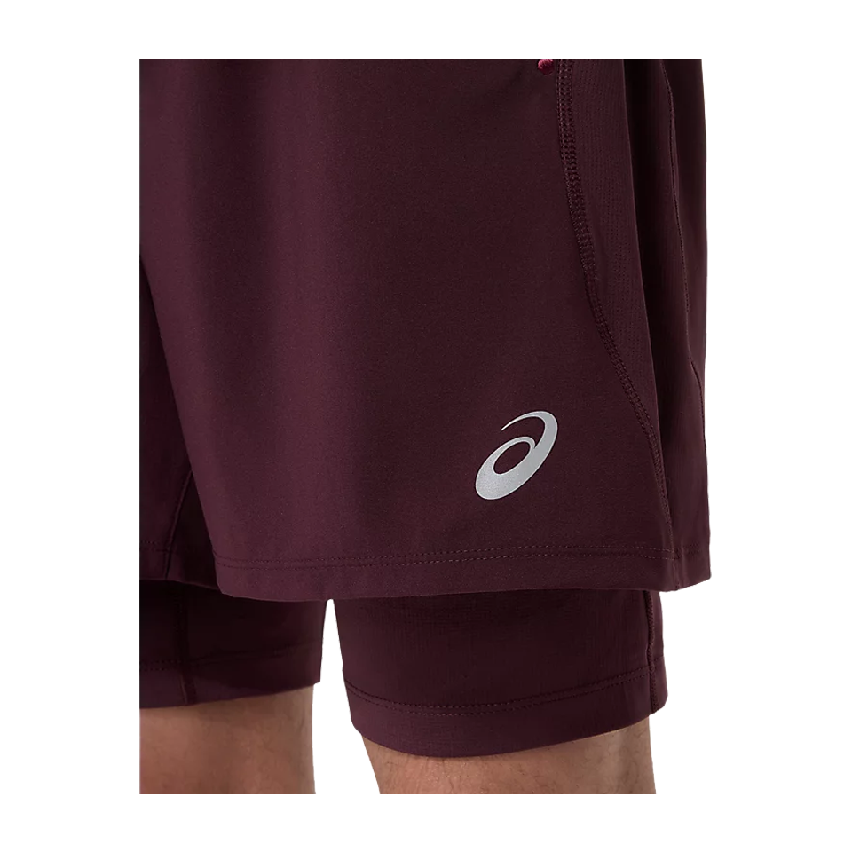 ASICS Men's ROAD 5" 2in1 Short Dark Currant
