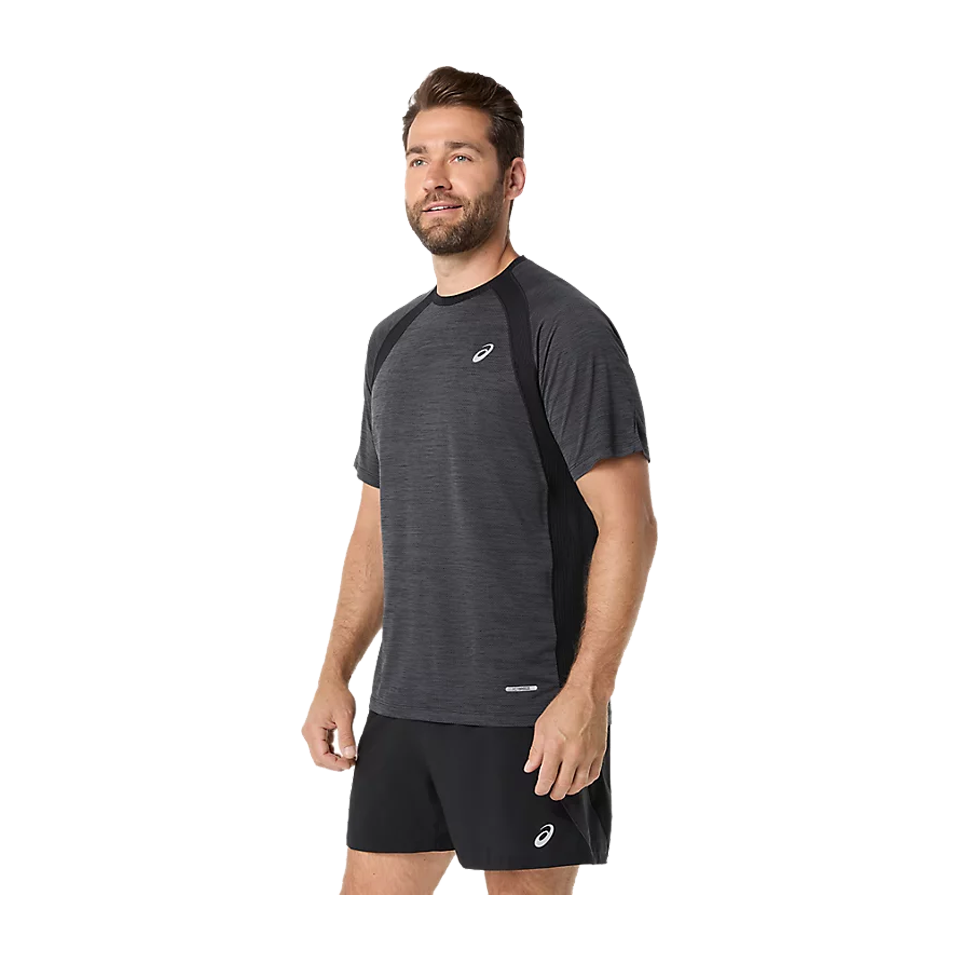 ASICS Men's ROAD SS Top Black