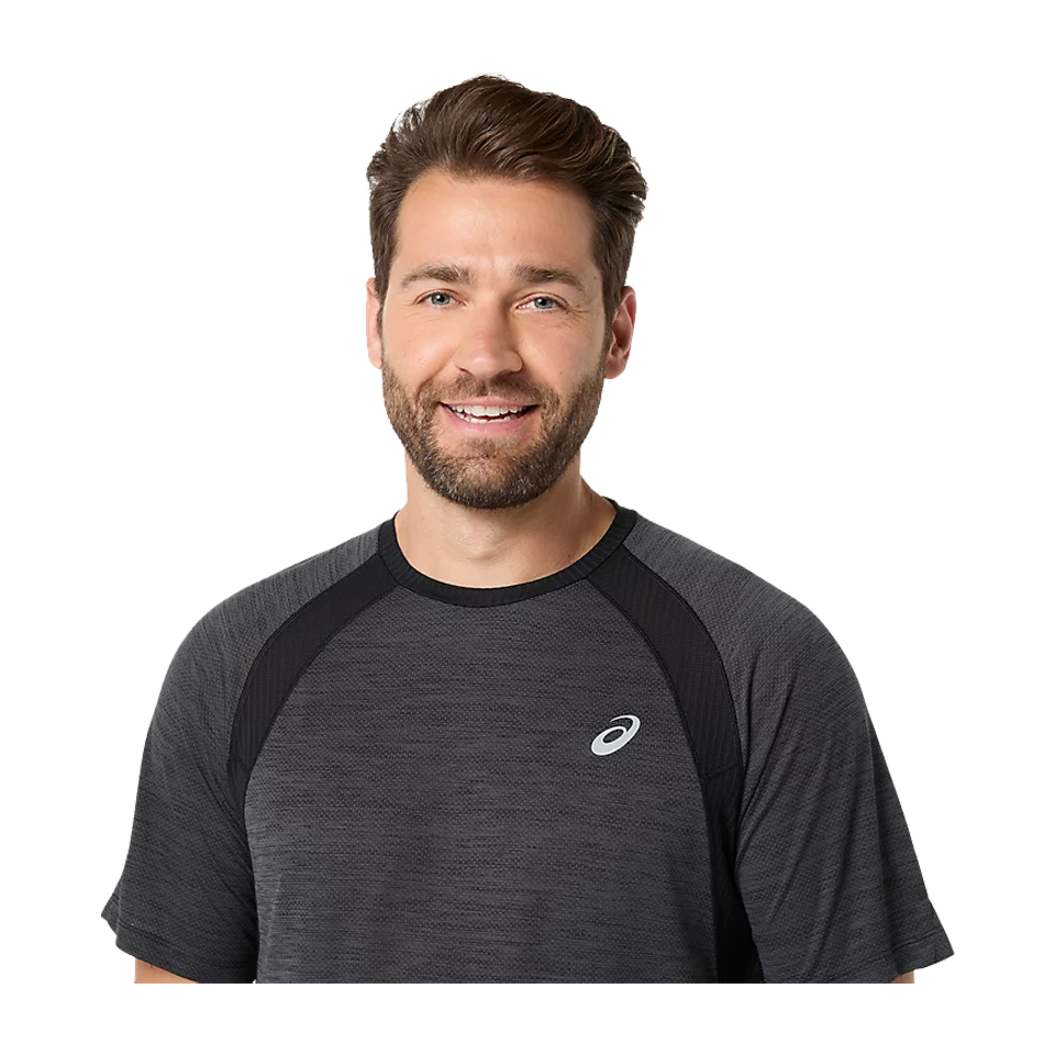 ASICS Men's ROAD SS Top Black