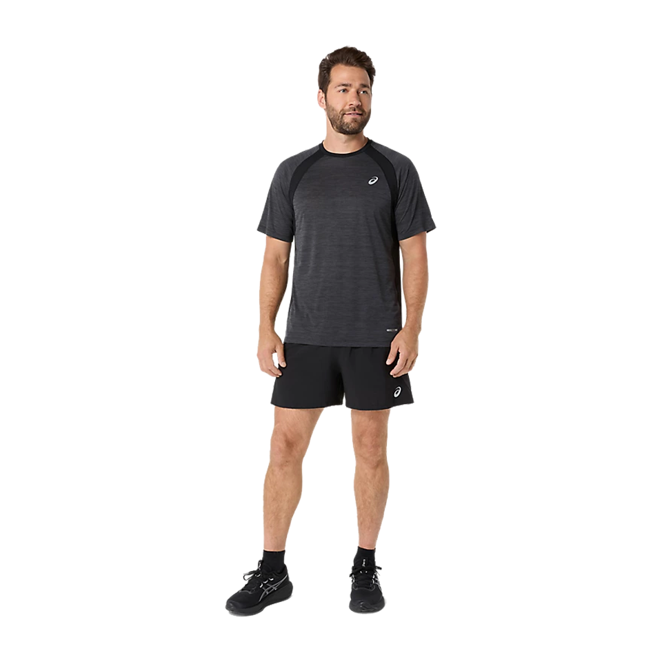 ASICS Men's ROAD SS Top Black