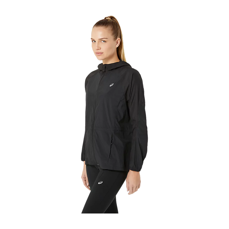 ASICS Women's ROAD PACKABLE JACKET Black
