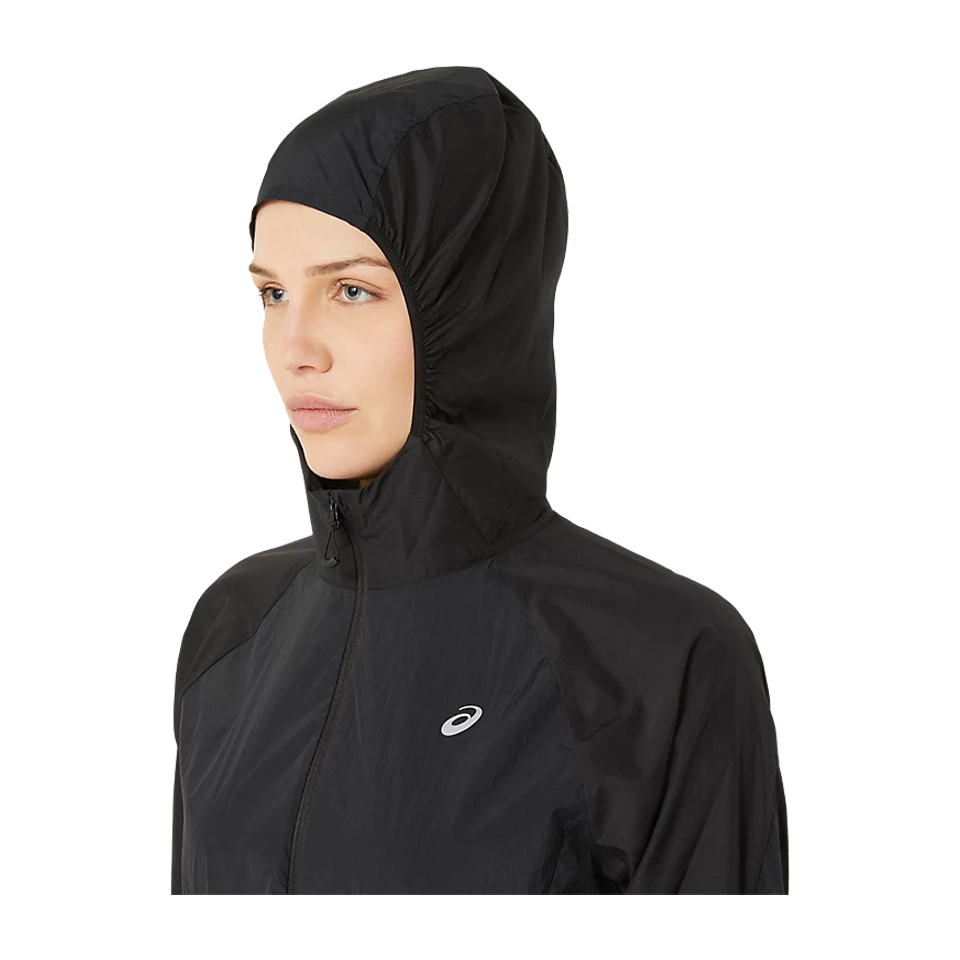 ASICS Women's ROAD PACKABLE JACKET Black