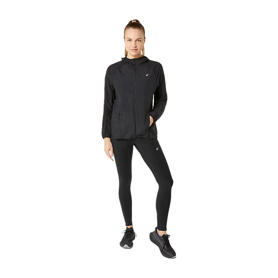 ASICS Women's ROAD PACKABLE JACKET Black
