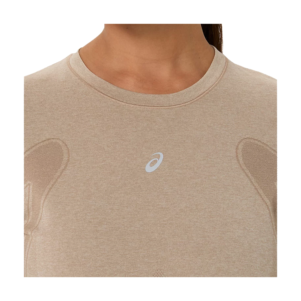 ASICS Women's ROAD Seamless LS Top Greige