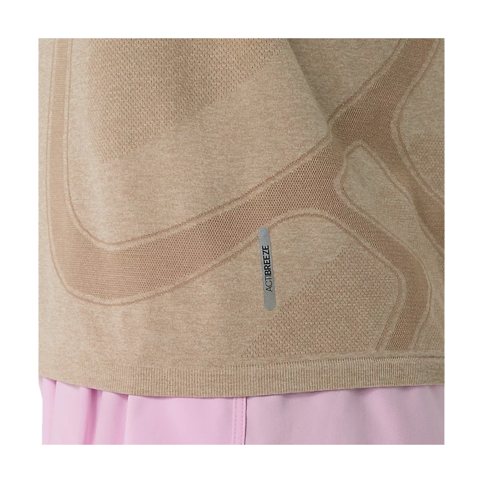 ASICS Women's ROAD Seamless LS Top Greige