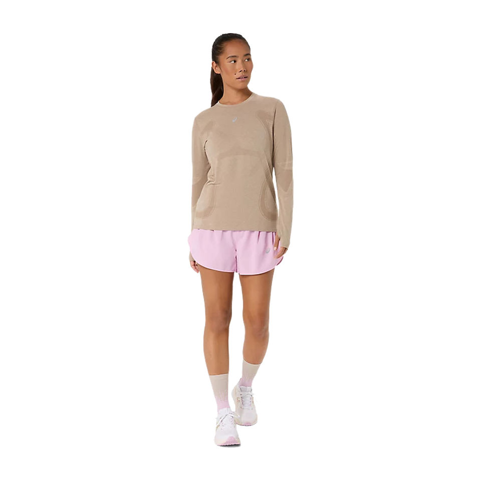 ASICS Women's ROAD Seamless LS Top Greige
