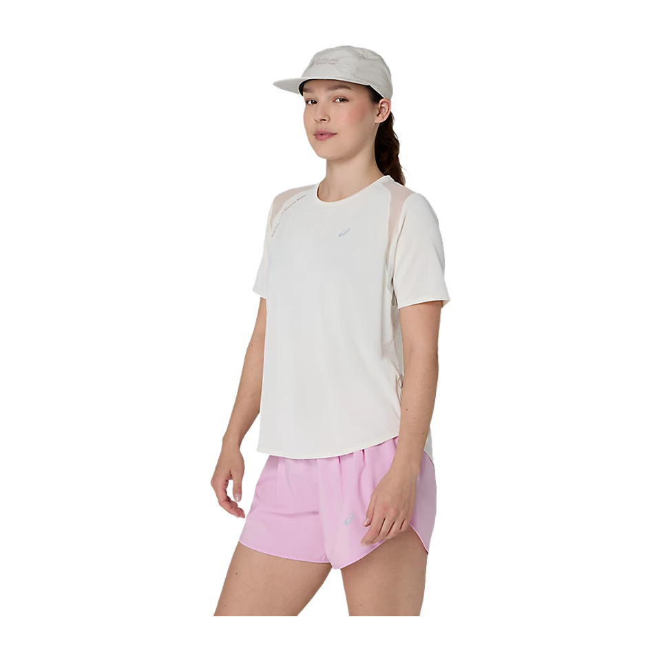 ASICS Women's ROAD SS Top Greige