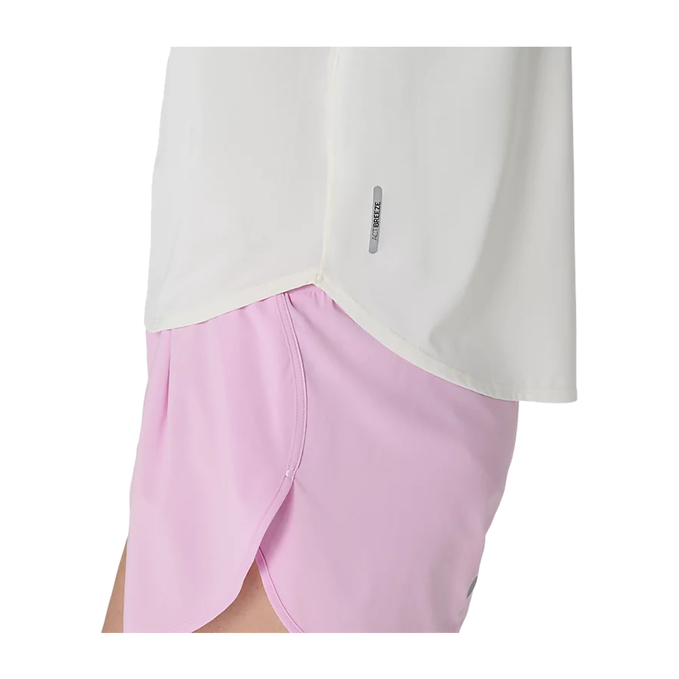 ASICS Women's ROAD SS Top Greige