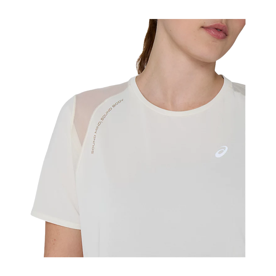 ASICS Women's ROAD SS Top Greige