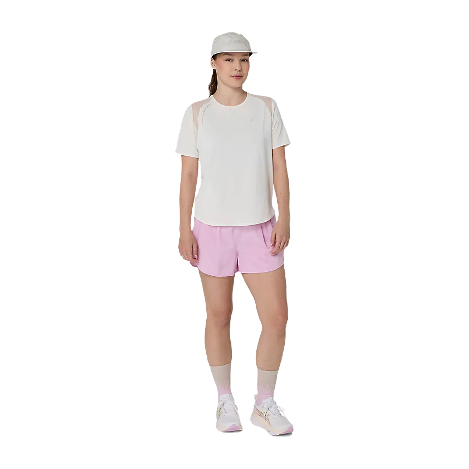 ASICS Women's ROAD SS Top Greige