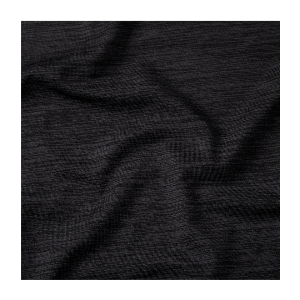 Brooks Men's Luxe Short Sleeve Heather Deep Black