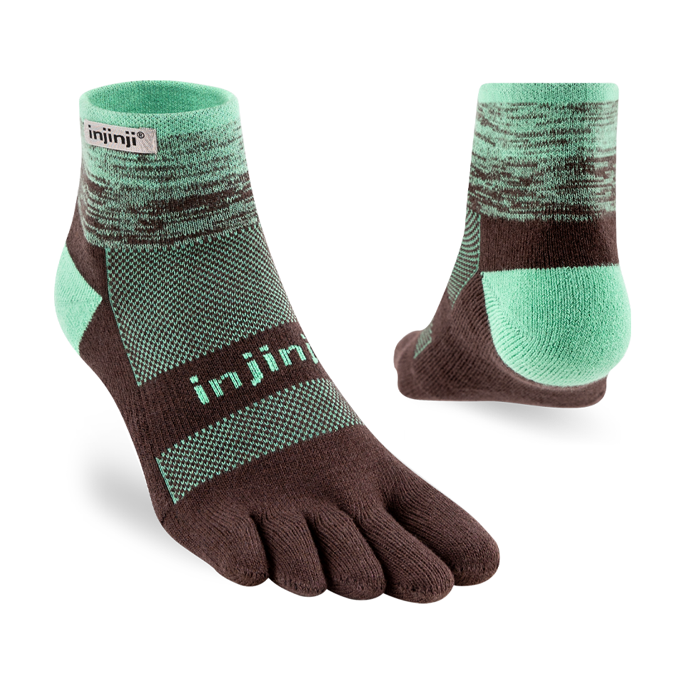 Injinji Trail Midweight Mini‑Crew Mint
