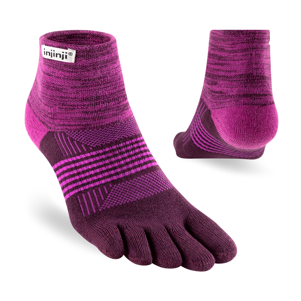 Injinji Women's Trail Midweight Mini‑Crew Violet