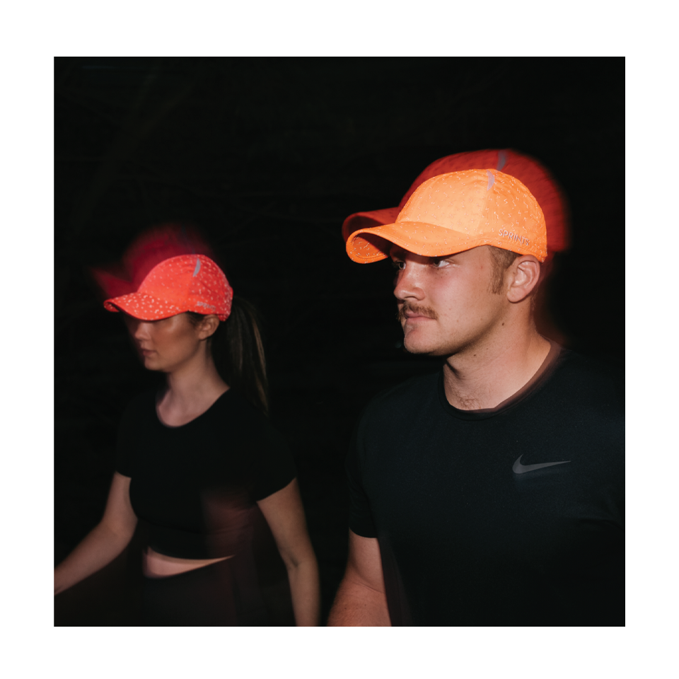 Sprints OG Hat Neon Flash Reflective Orange