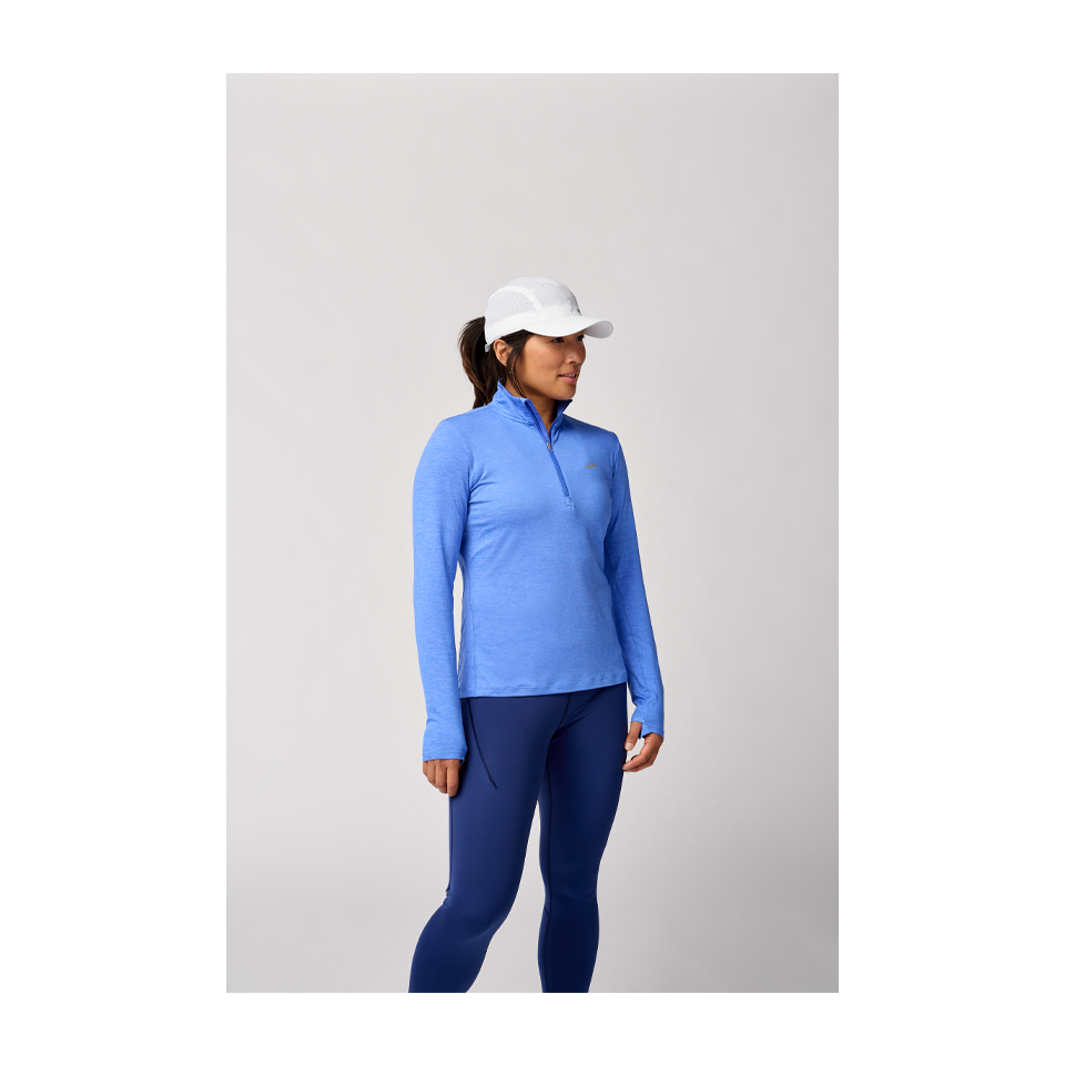 Brooks Women's Dash 1/2 Zip 2.0 Heather Bluebell