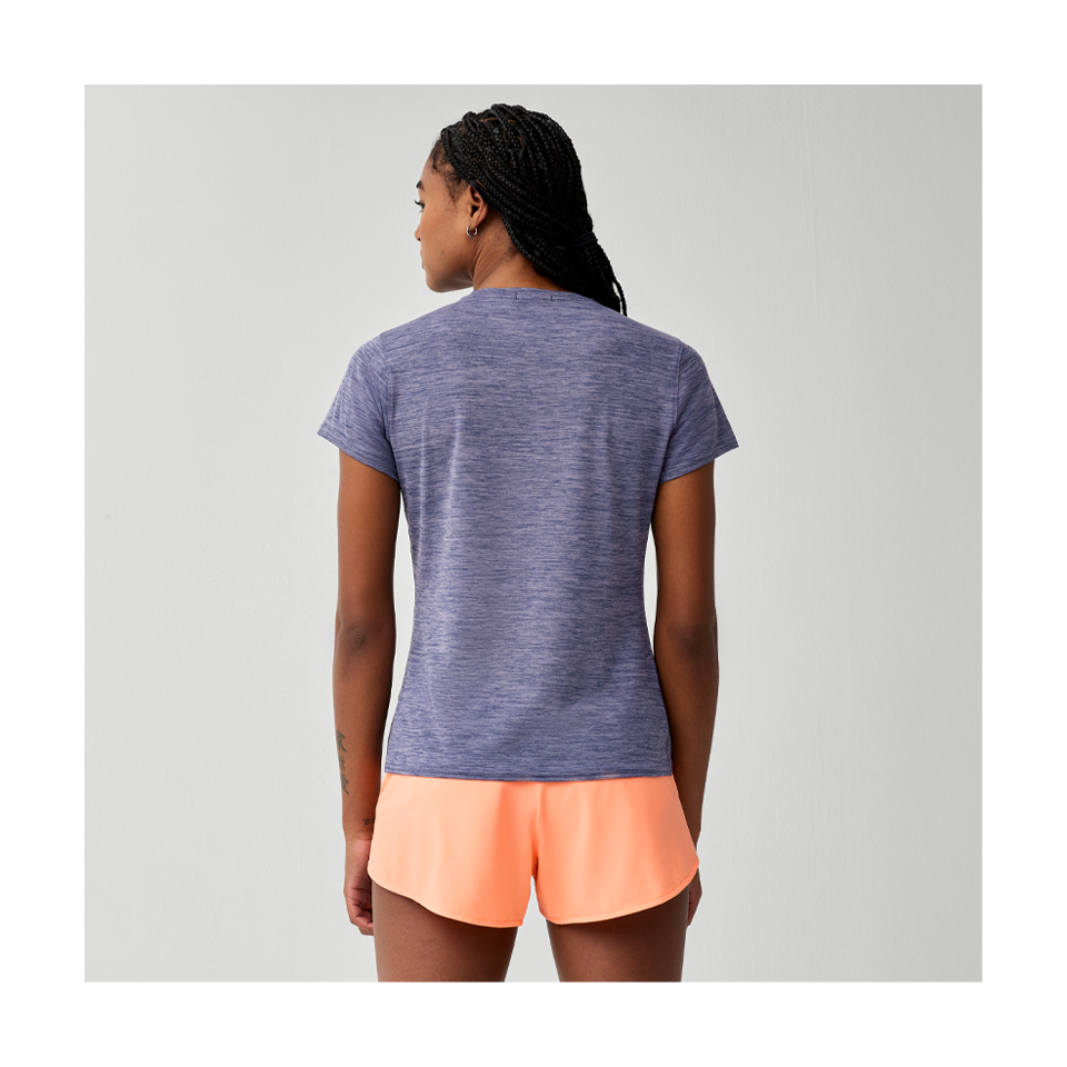 Brooks Women's Luxe Short Sleeve Heather Nightfall