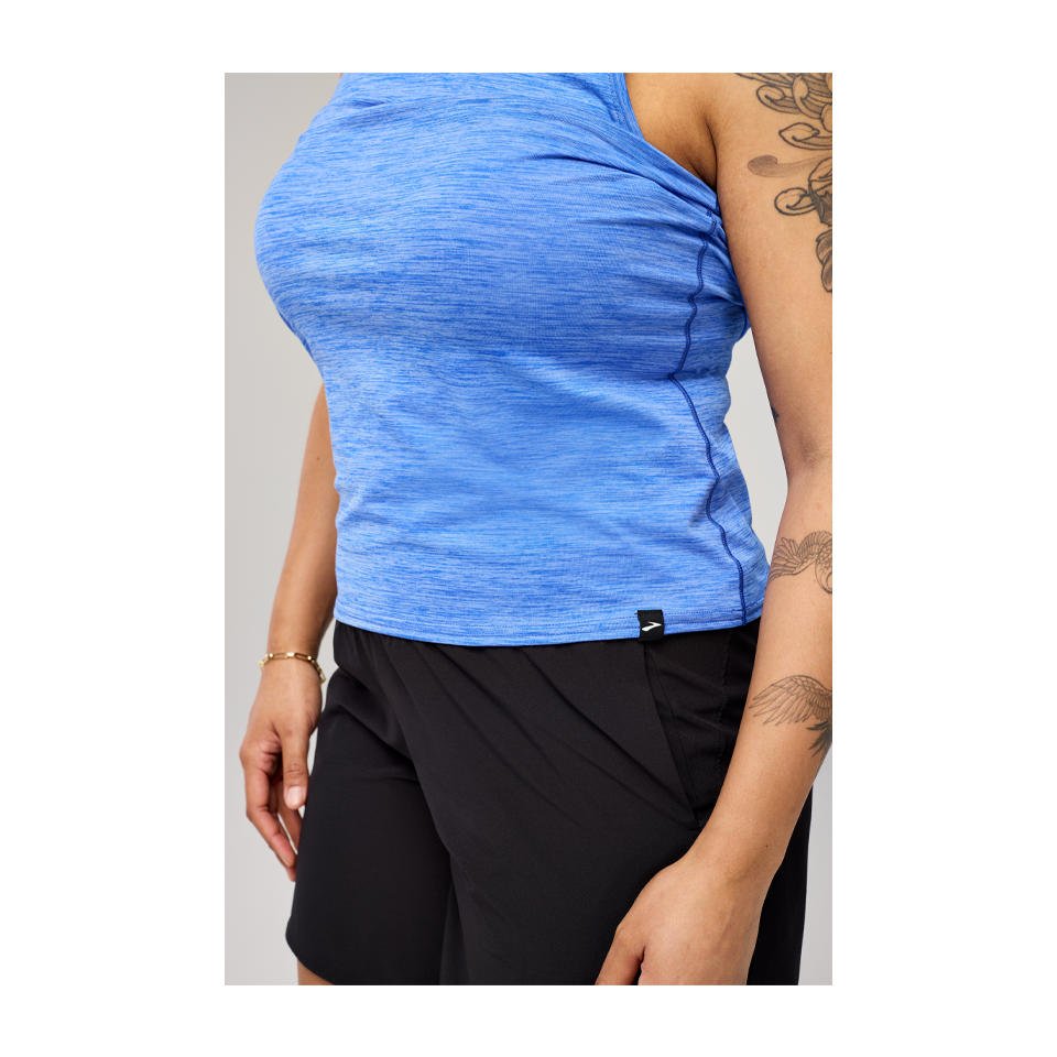 Brooks Women's Luxe Tank Heather Bluebell