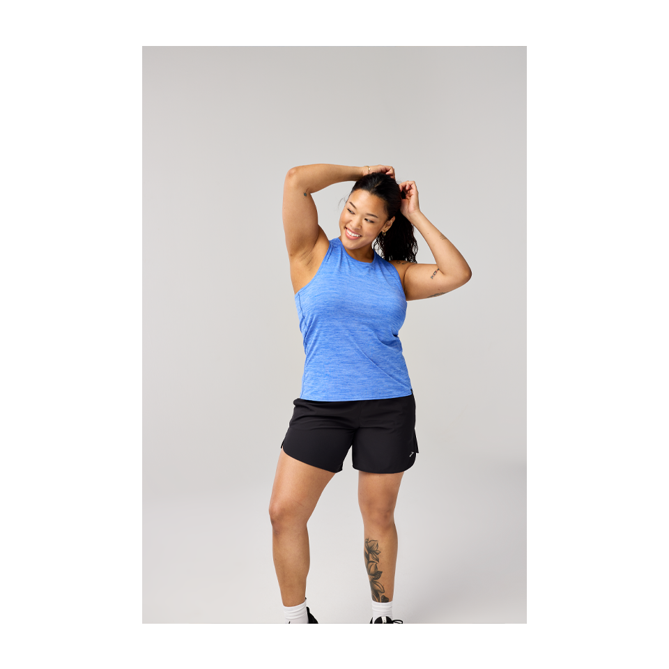 Brooks Women's Luxe Tank Heather Bluebell