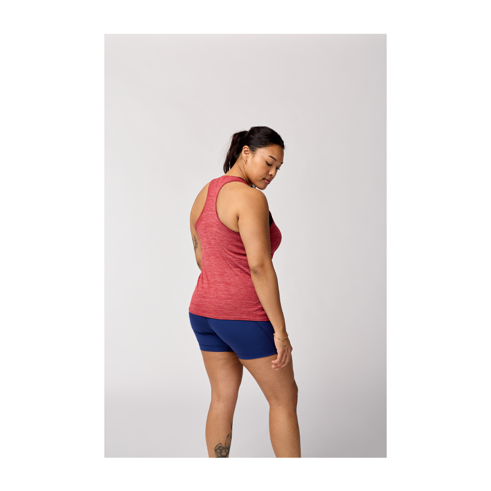 Brooks Women's Luxe Tank Heather Earth Red