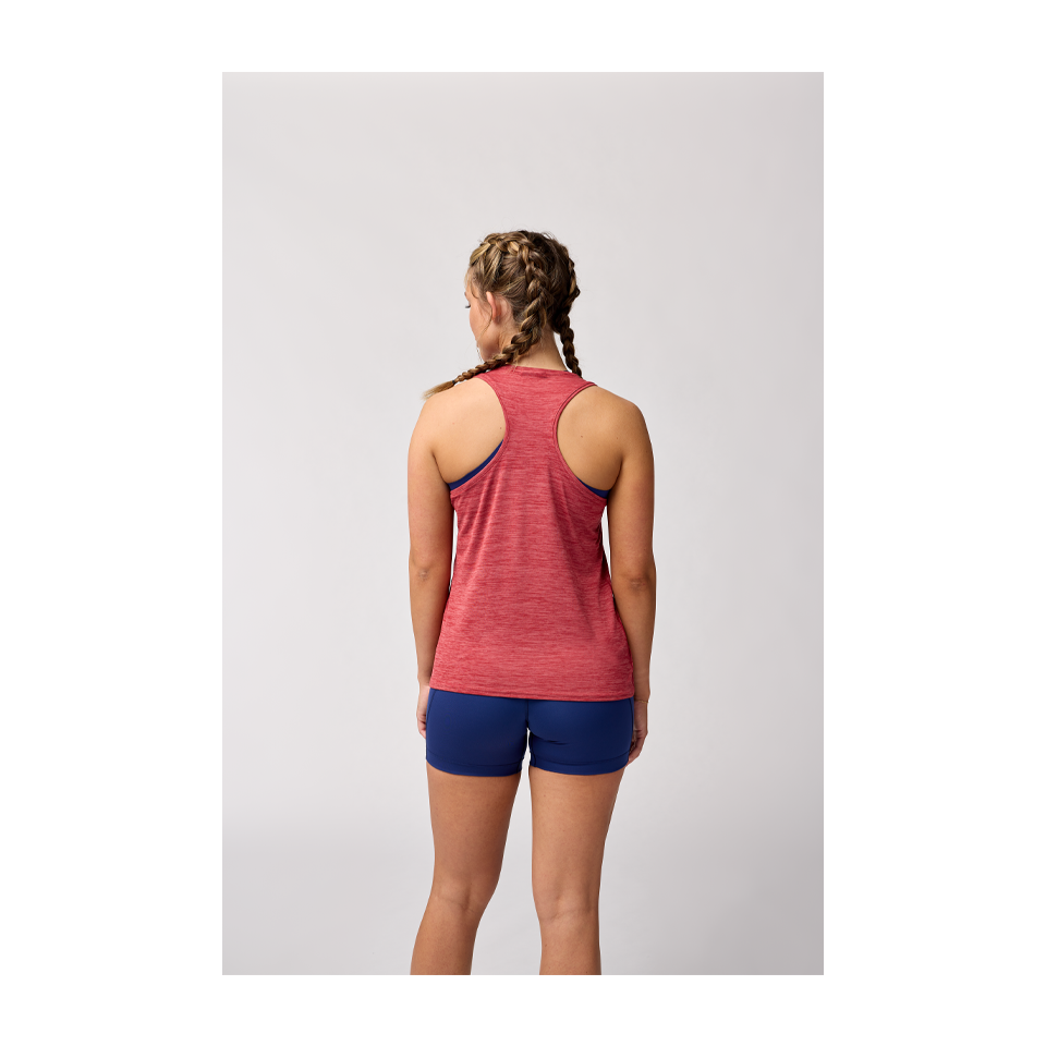 Brooks Women's Luxe Tank Heather Earth Red