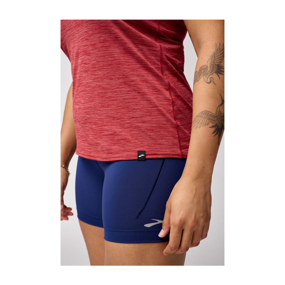 Brooks Women's Luxe Tank Heather Earth Red