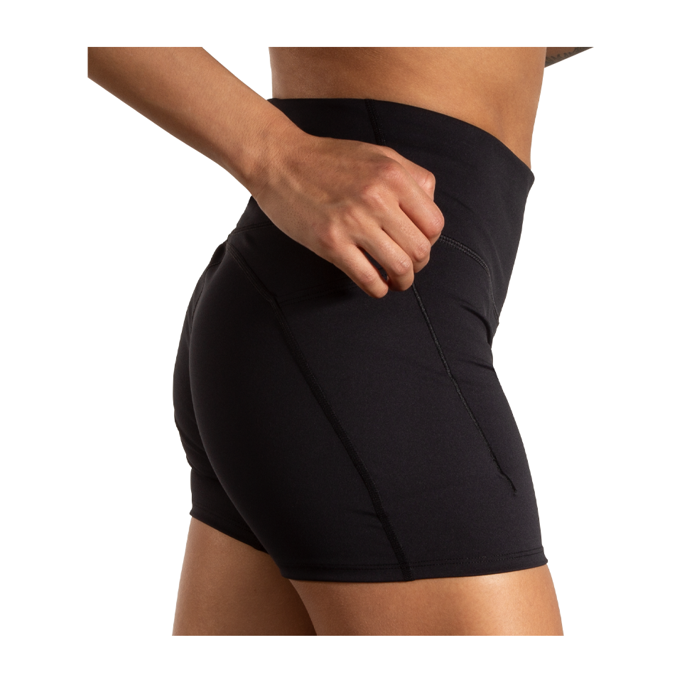 Brooks Women's Spark 5" Short Tight Black