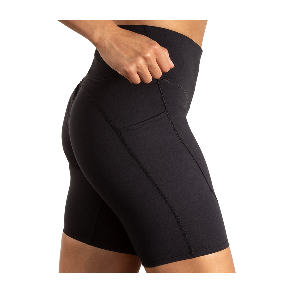 Brooks Women's Spark 8" Short Tight Black