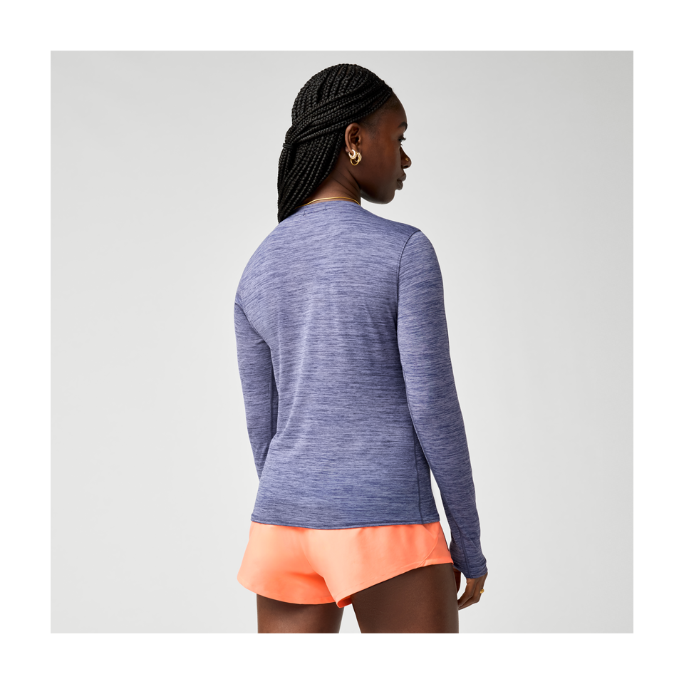 Brooks Women's Luxe Long Sleeve Heather Nightfall