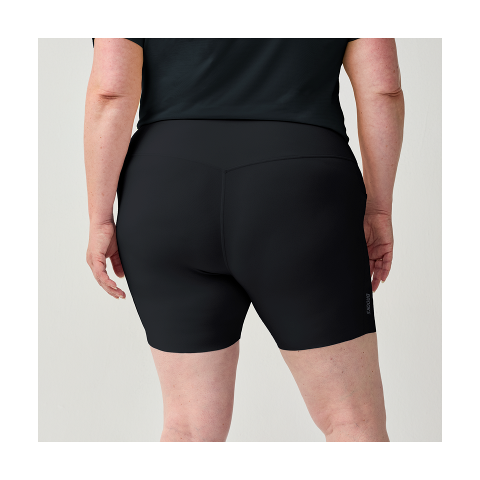 Brooks Women's Chaser 7" Short Tight Black