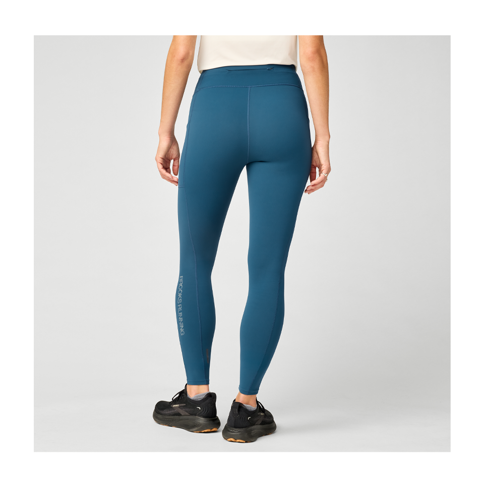 Brooks Women's Thermal Reflective Tight Indigo/Reflective