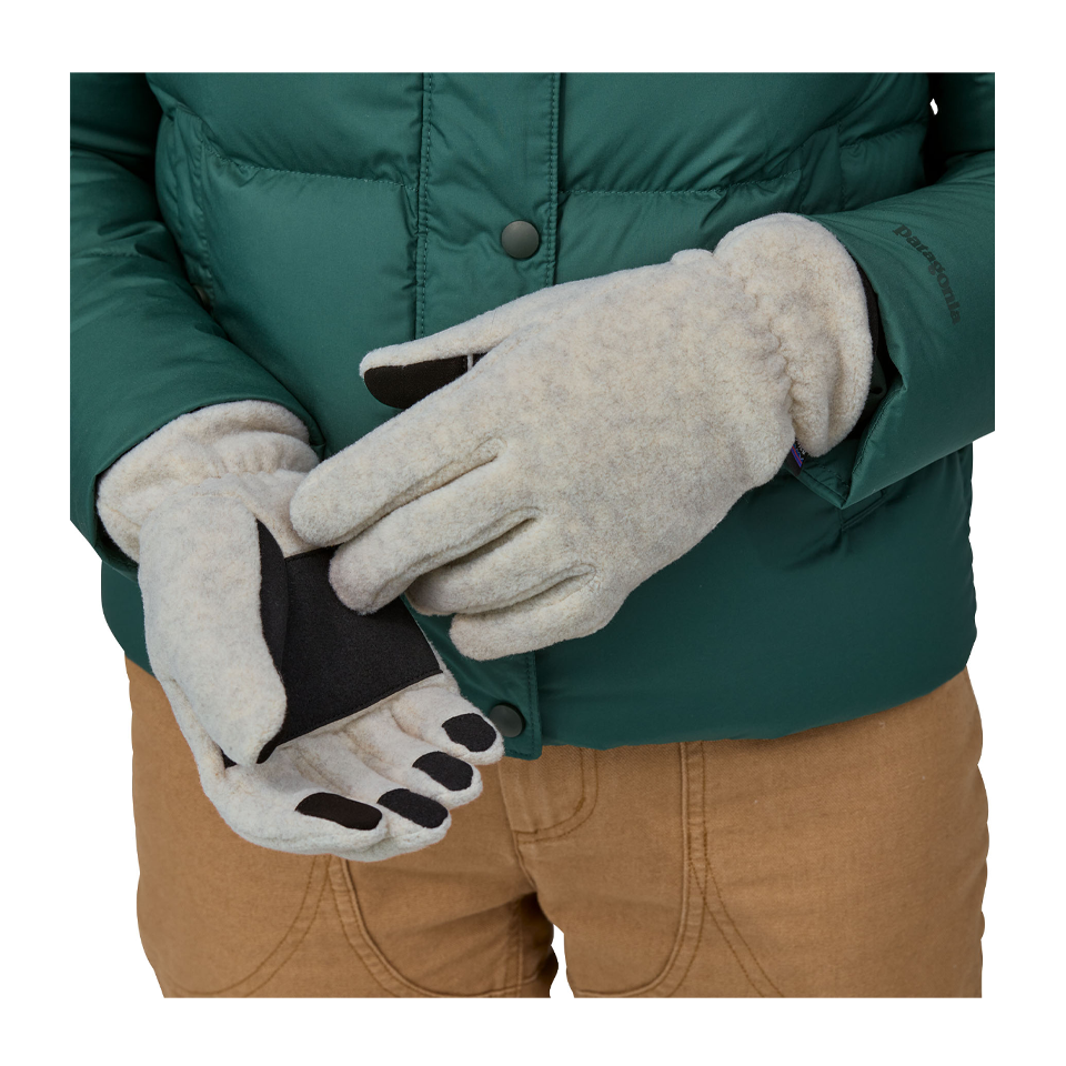 Patagonia Synchilla Fleece Gloves Oatmeal Heather