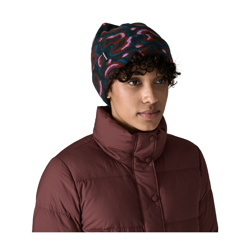 Patagonia Micro D Fleece Beanie Soft Spirea: Dried Vanilla