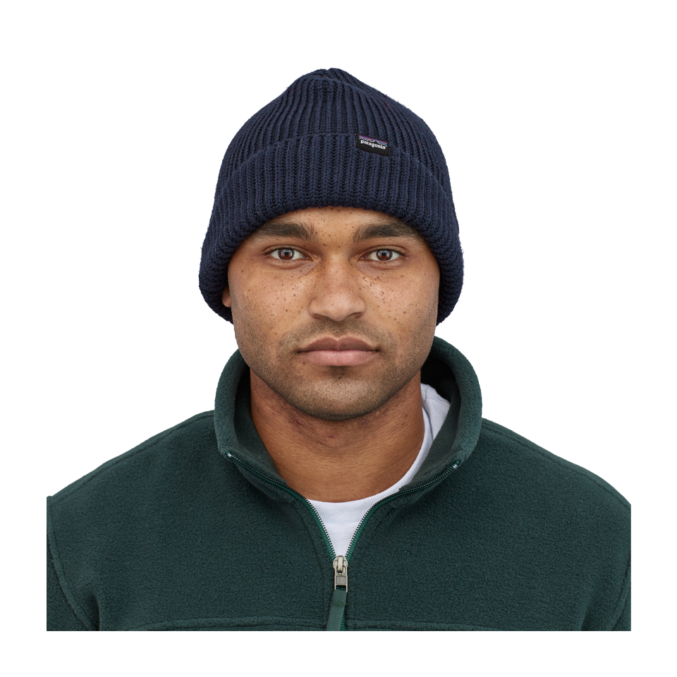 Patagonia Fisherman's Rolled Beanie Navy Blue
