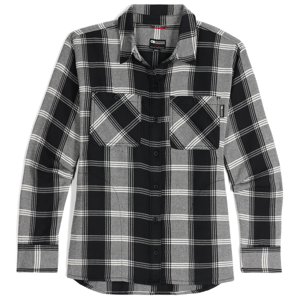 Outdoor Research Women's Feedback Flannel Black Plaid