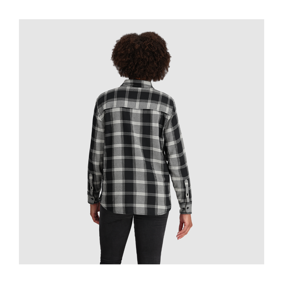 Outdoor Research Women's Feedback Flannel Black Plaid