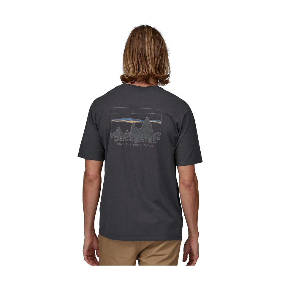 Patagonia Men's '73 Skyline Organic T-Shirt Ink Black