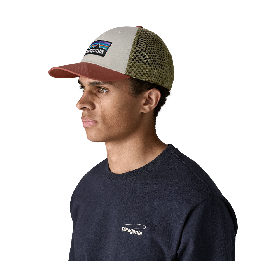Patagonia P-6 Logo LoPro Trucker Birch White