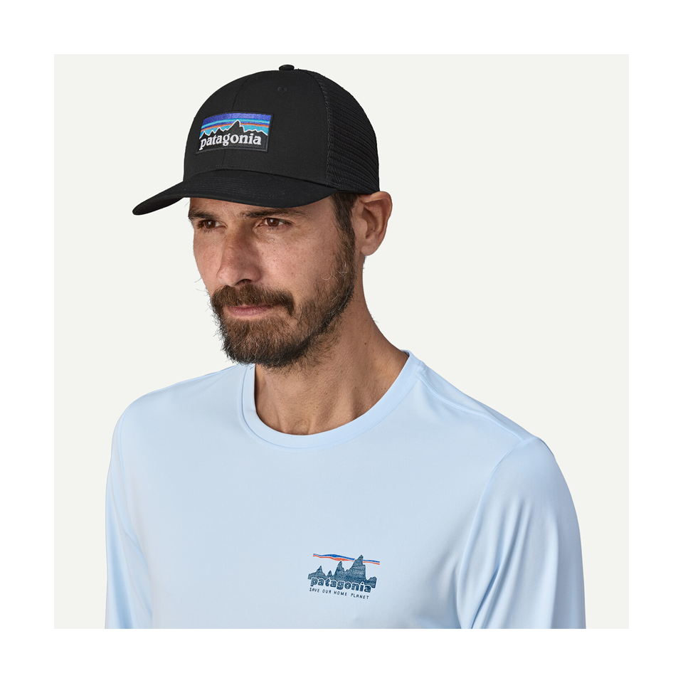 Patagonia P-6 Logo Trucker Hat Black