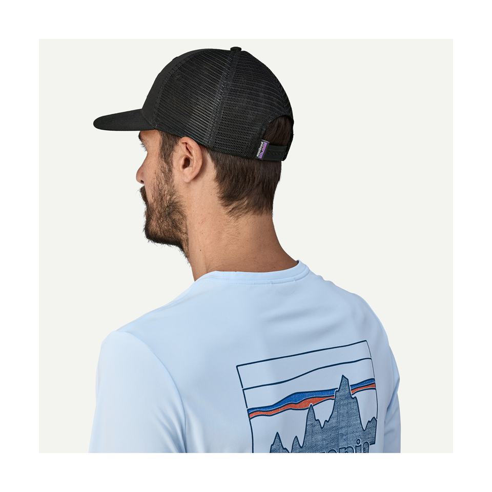 Patagonia P-6 Logo Trucker Hat Black