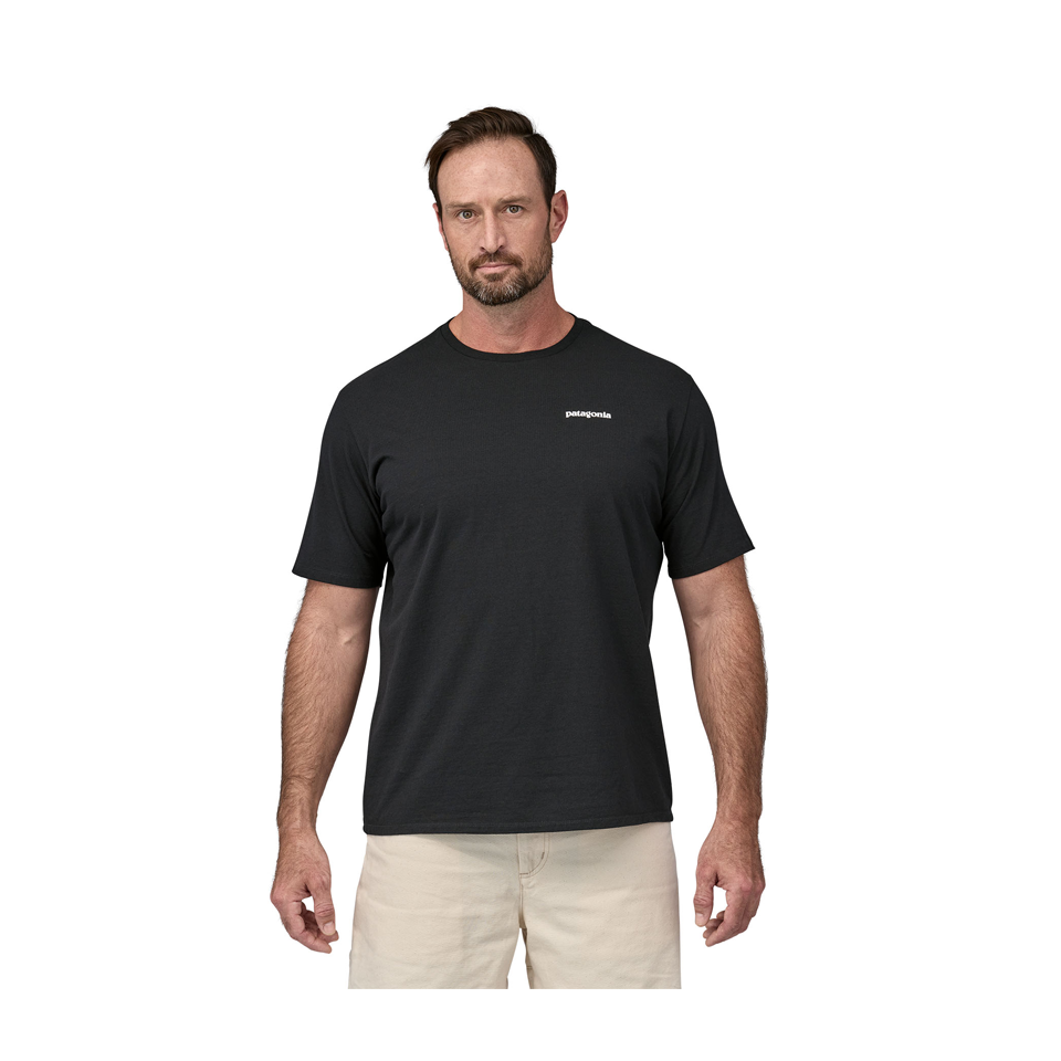 Patagonia Men's P-6 Logo Responsibili-Tee Black