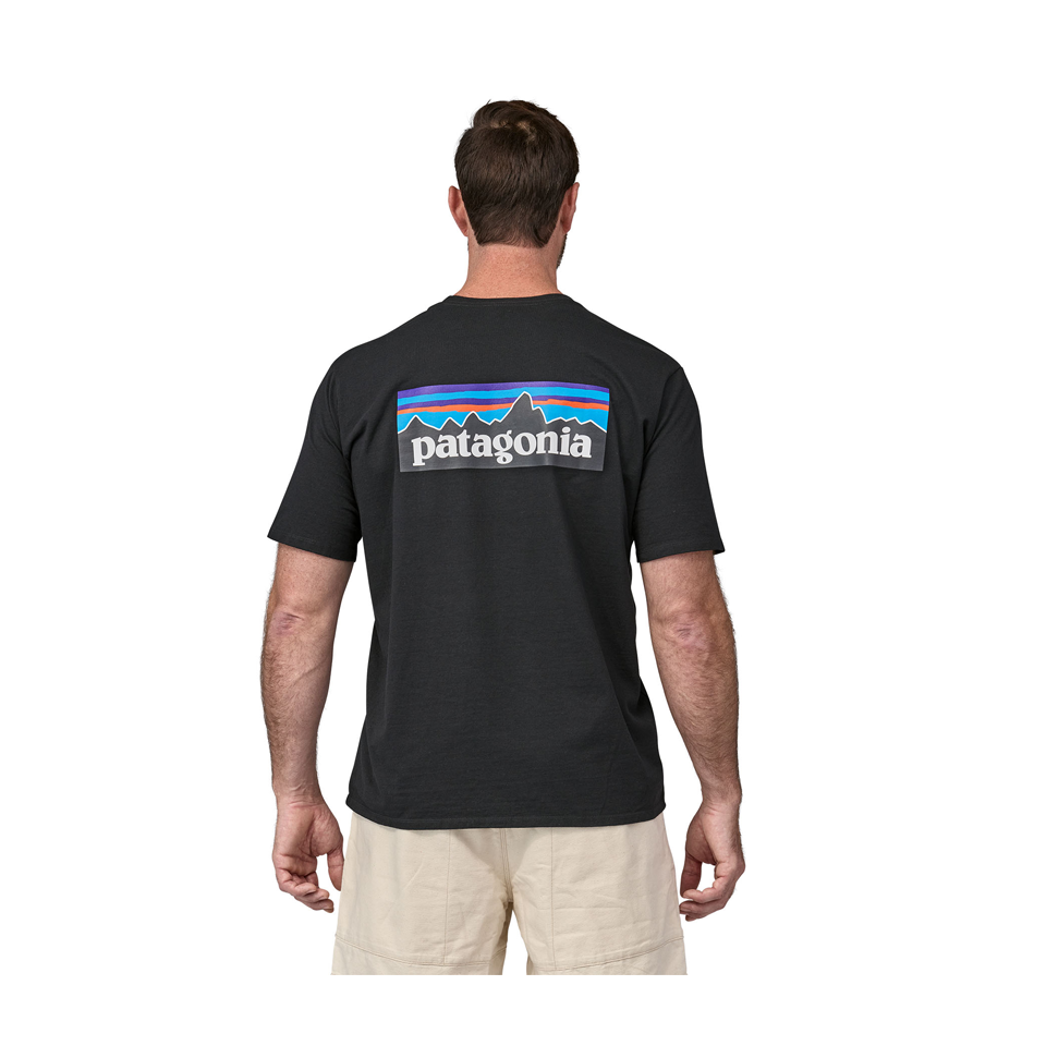 Patagonia Men's P-6 Logo Responsibili-Tee Black