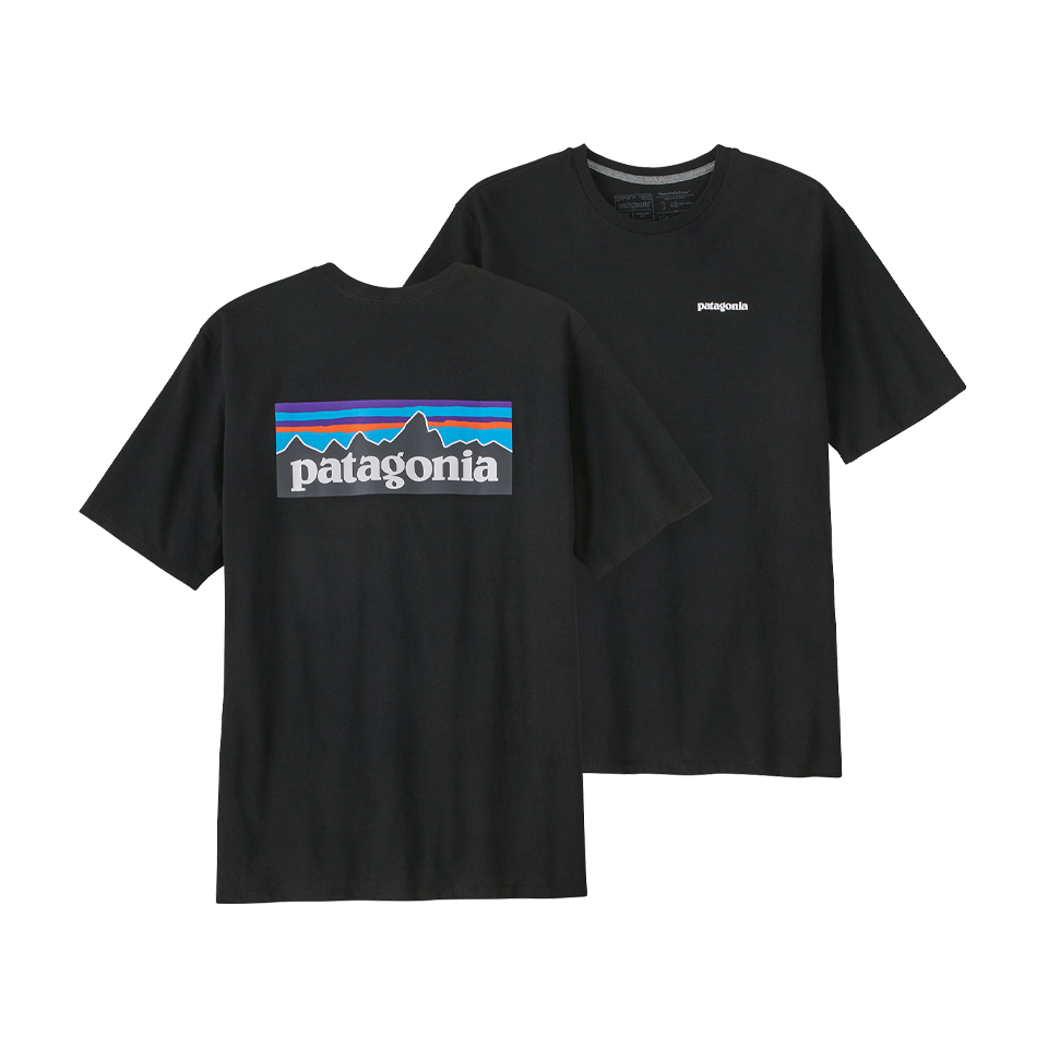 Patagonia Men's P-6 Logo Responsibili-Tee Black