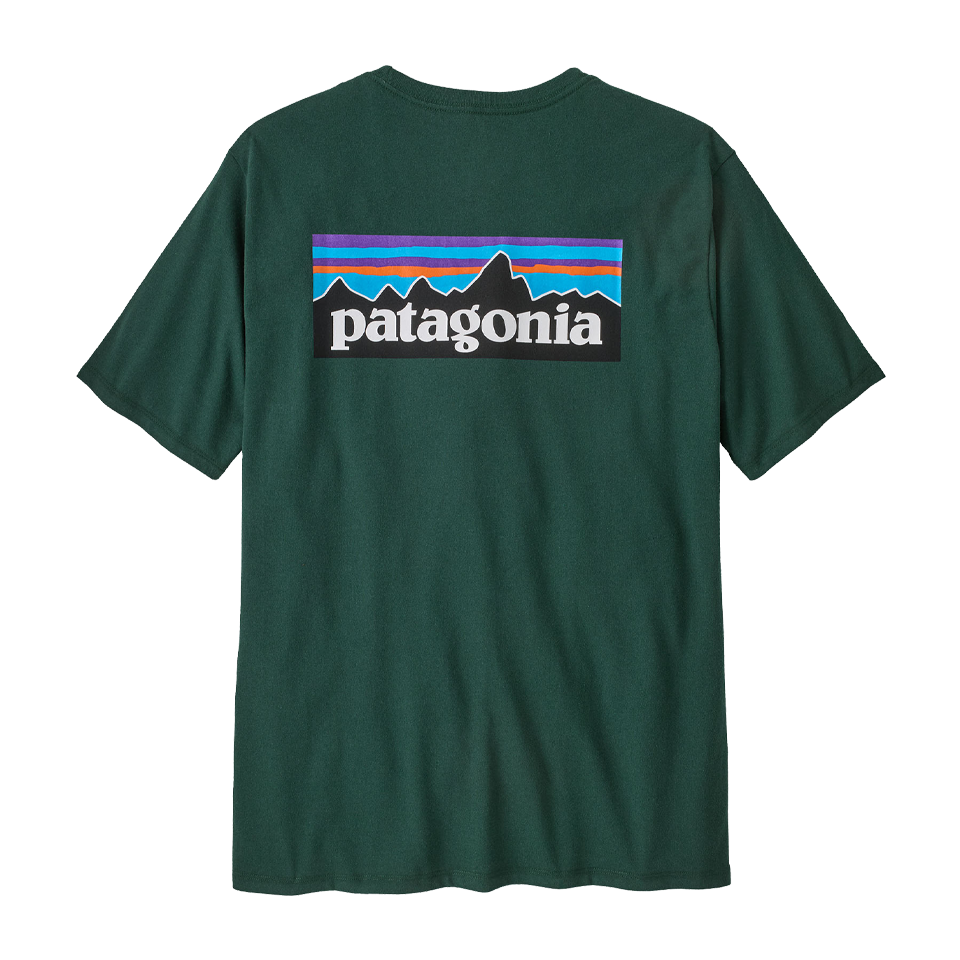 Patagonia Men's P-6 Logo Responsibili-Tee Cascade Green