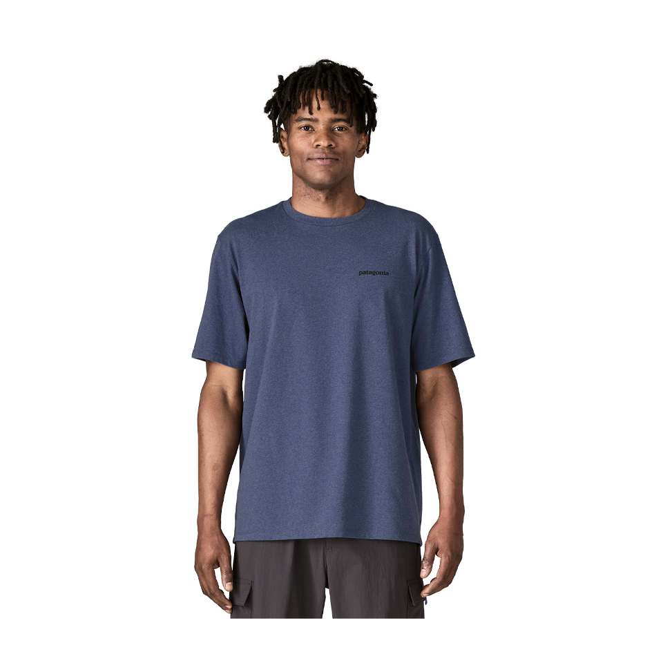 Patagonia Men's P-6 Logo Responsibili-Tee Current Blue
