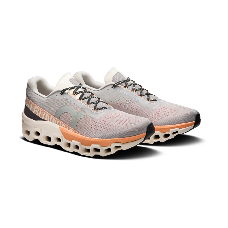 On Men's Cloudmonster 2 Glacier/Tangerine