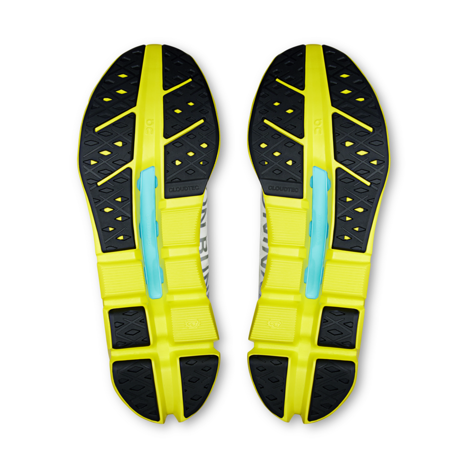 On Men's Cloudflow 5 White/Lime